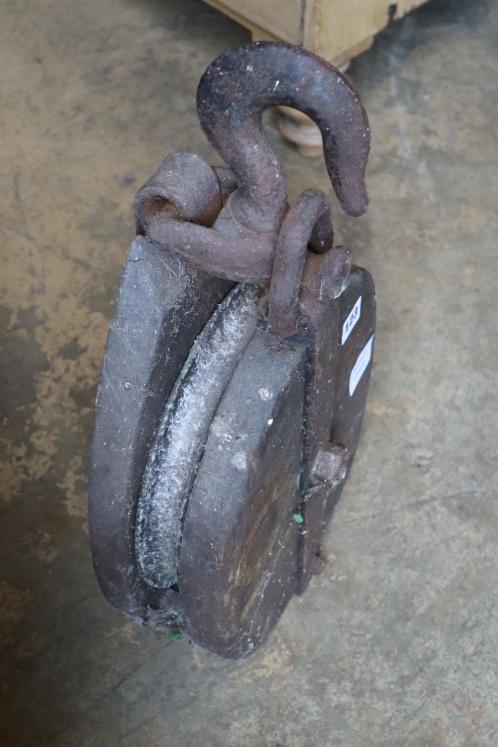 A 19th century ships block and tackle